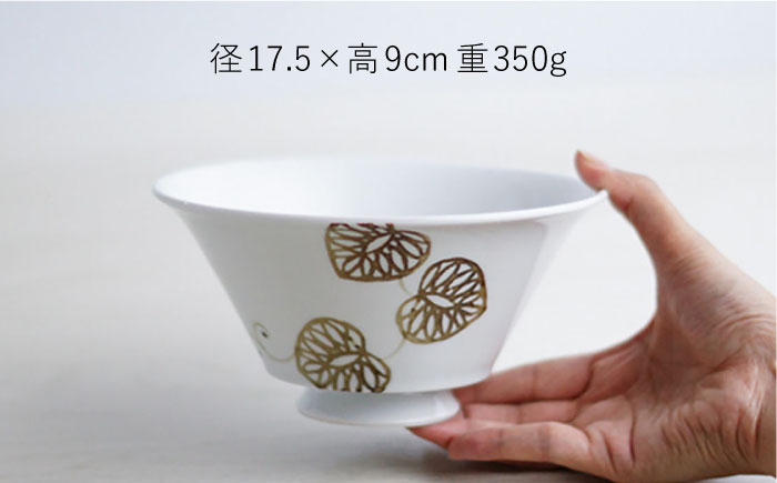 【波佐見焼】アイビー（茶） おしゃれDON どんぶり  丼 器 食器 皿【Cheer house】 [AC224]