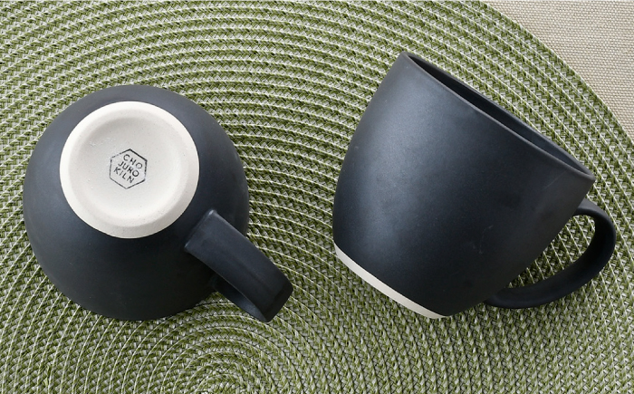 【波佐見焼】ブロンズ ブラック マグカップ ペアセット【長十郎窯】 [AE40]