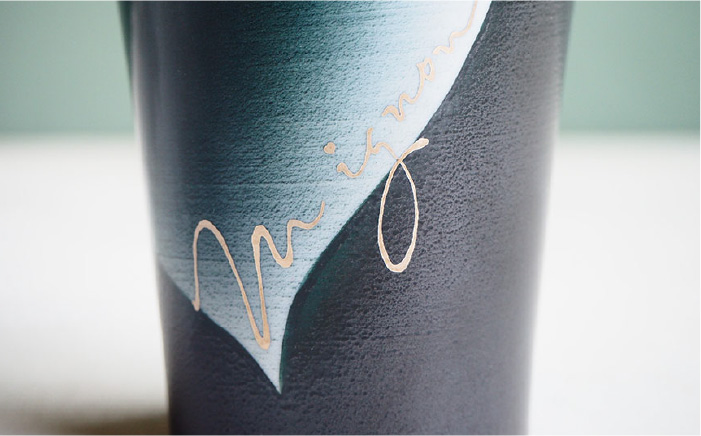 【波佐見焼】mignon ハート タンブラー 2個セット 赤・グレー【紫明窯・作家はな】【陶藤】 [BE22]