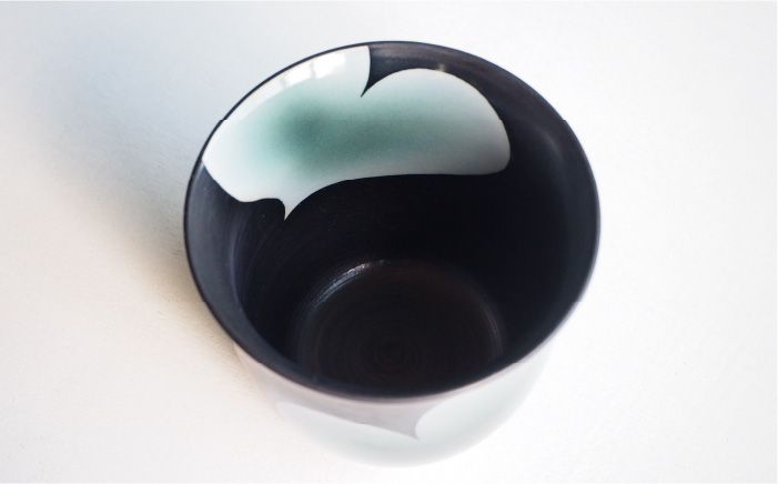 【波佐見焼】mignon ハート フリーカップ 2個セット 赤・グレー【紫明窯・作家はな】【陶藤】 [BE24]