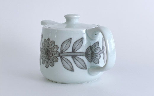 【波佐見焼】デイジー ティーポット S（グレー）【西山】【NISHIYAMAJAPAN】 [CB72]