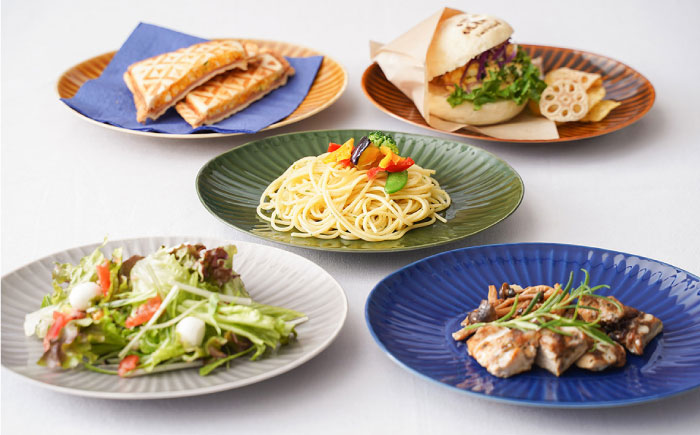 【波佐見焼】しのぎ 楕円皿 プレート（大） 5colors 5枚セット【一龍陶苑】 [CC55]