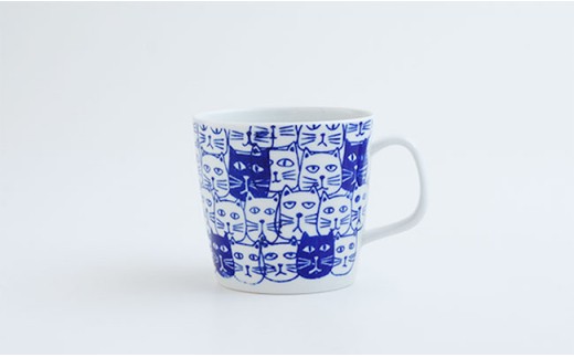 【波佐見焼】【かるがる♪】マグカップ Cats（キャッツ）ペアセット 食器 皿 【勲山製陶】 [CD07]