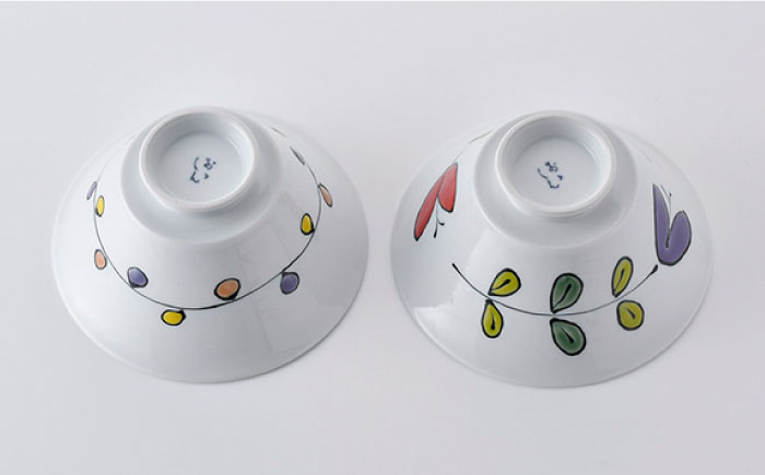 【波佐見焼】イケメン丼 どんぶり 2個セット（波風船、フューシャ）【大新窯】 [DC102]