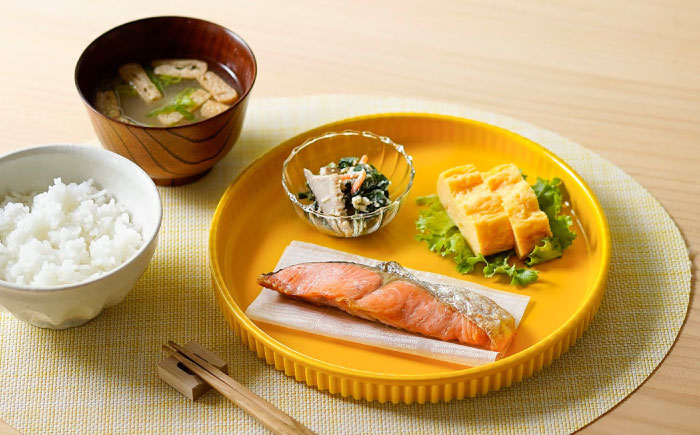 【波佐見焼】【ギアシリーズ】プレート（大）＆ココット3色セット（ピンク・イエロー・ライトグリーン）食器 皿【大新窯】 [DC129]