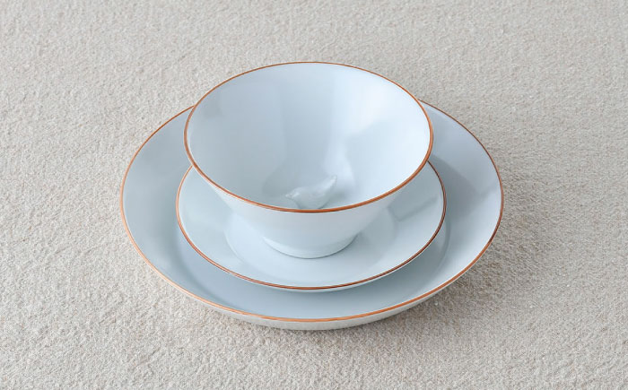 【波佐見焼】マットカラー茶碗セット（ホワイト）食器 皿【大新窯】 [DC136]