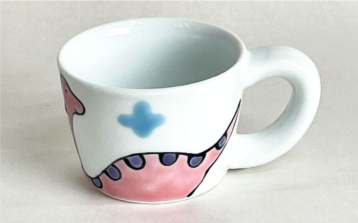 【波佐見焼】子ども食器 3点セット「ブラキオサウルス」 プレート ・ミニ マグカップ・茶椀【大新窯】 [DC80]