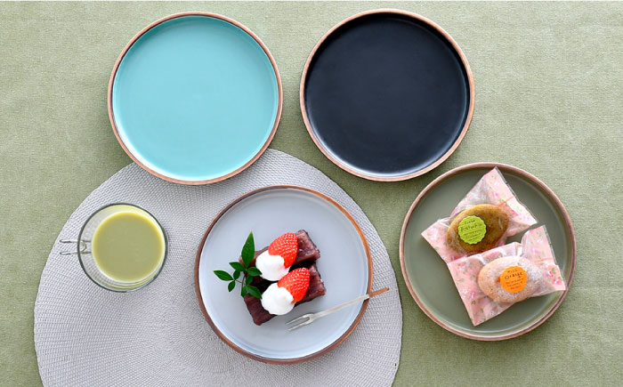 【波佐見焼】ギアシリーズ プレート 小（17.5cm） マットカラー 4枚セット【大新窯】 [DC99]