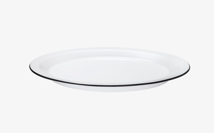 【波佐見焼 Cords】Rim Plate 25cm＆10cm ブラック・グリーン 4枚セット【東京西海】 [DD246]