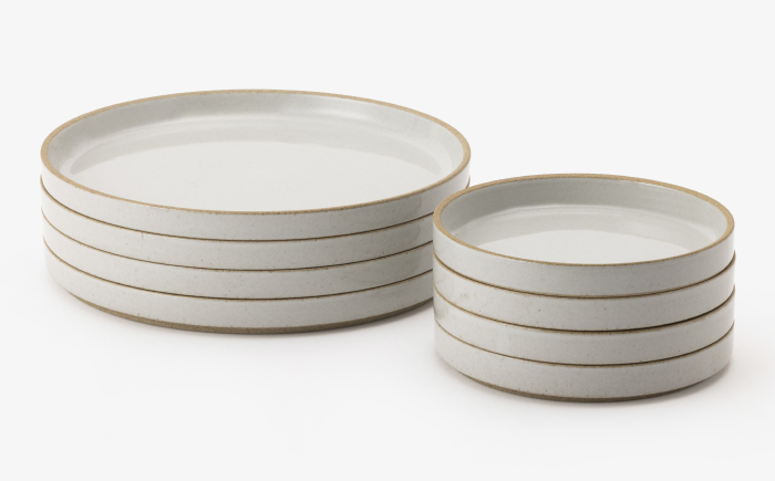 【波佐見焼 HASAMI PORCELAIN】HP グロスグレイ Plate 145 mm & Plate 220 mm 計8点セット【東京西海】 [DD263]