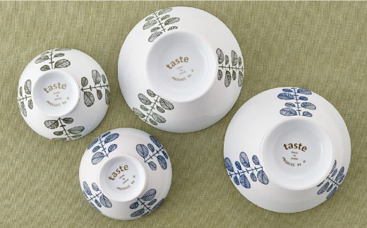 【波佐見焼】ミント くらわんか 茶碗  どんぶり 各2色 計4点セット【新生和】 [DE03]