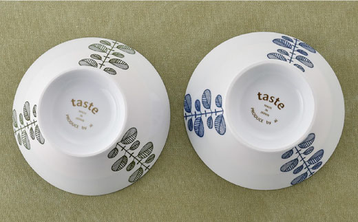 【波佐見焼】ミント くらわんか どんぶり 2色セット【新生和】 [DE05]