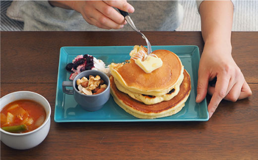 【波佐見焼 マルヒロ】HASAMI SEASON 01 スクエアプレートセット（4点）グリーン×イエローベージュ [EB147]