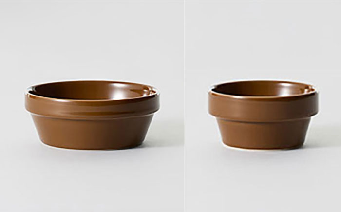 【波佐見焼 マルヒロ】HASAMI SEASON 01 ブロックボウルミニ・ボウルリトルペアセット（4点）ブラウン＆ネイビー [EB189]