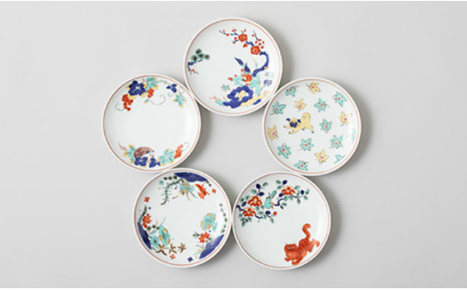 【波佐見焼 マルヒロ】BARBAR 色絵 そばちょこ・小皿セット（10点）全5柄 [EB26]