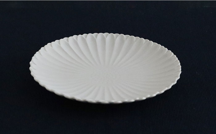 【波佐見焼】マリーゴールド プレート M 白 2枚セット ケーキ皿 取り皿【翔芳窯】 [FE102]