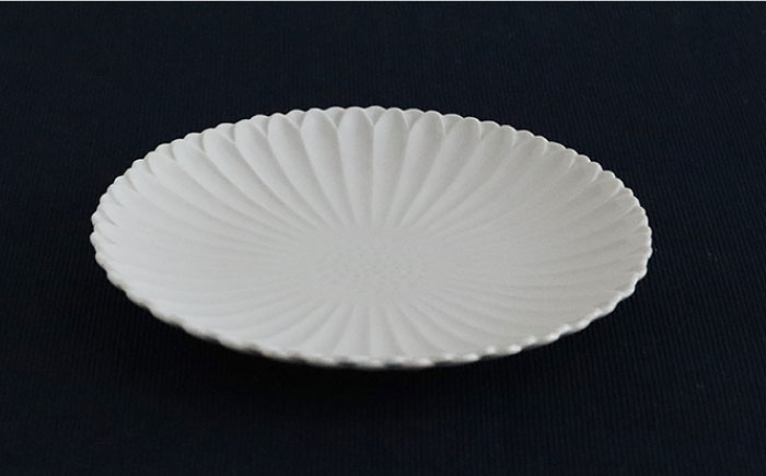 【波佐見焼】マリーゴールド プレート M 白 5枚セット ケーキ皿 取り皿【翔芳窯】 [FE103]