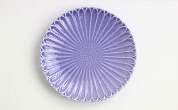 【波佐見焼】マリーゴールド プレート M ヴァイオレット 5枚セット ケーキ皿 取り皿【翔芳窯】 [FE106]