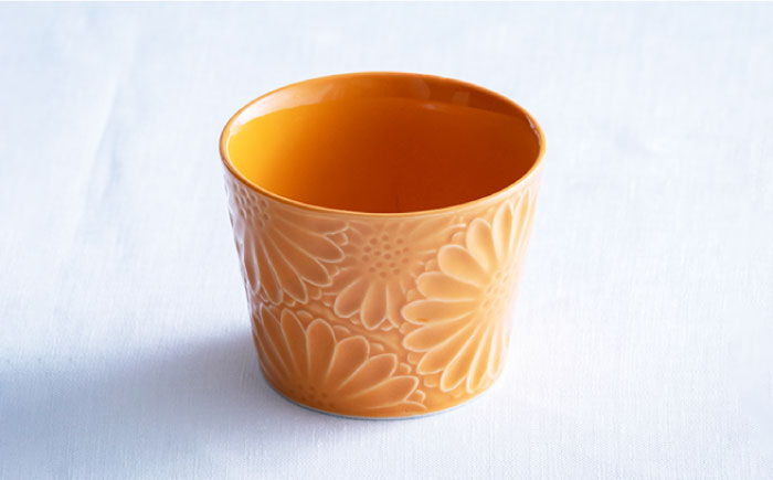 【波佐見焼】マリーゴールド ミニカップ＆ソーサー 5色セット「彩-sai-」【翔芳窯】 [FE138]