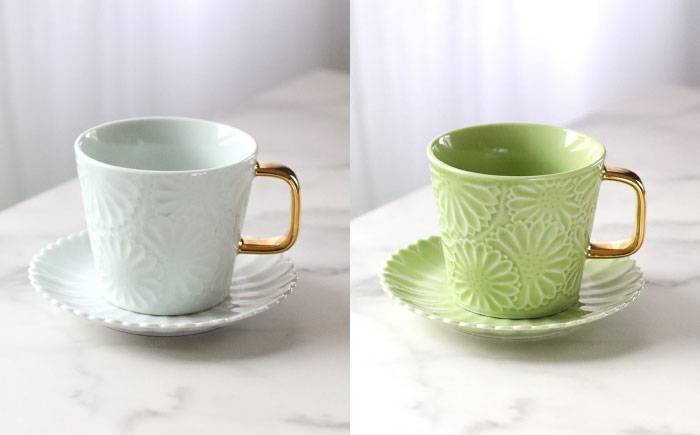 【波佐見焼】マリーゴールドマグカップ＋Gold 8色セット 食器 皿【翔芳窯】 [FE259]