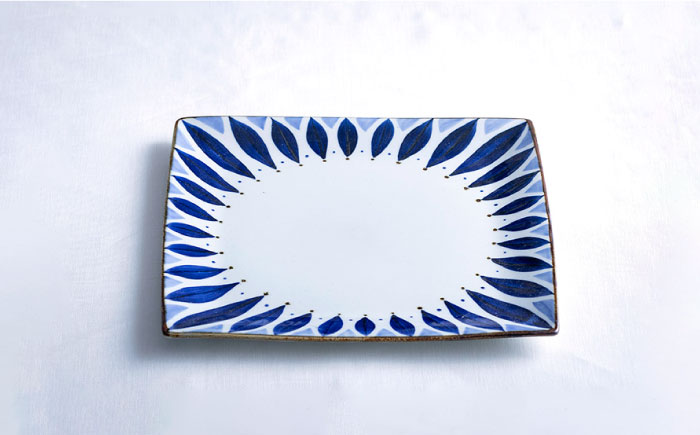 【波佐見焼】スクエアプレートL ペタル 食器 皿【翔芳窯】 [FE276]