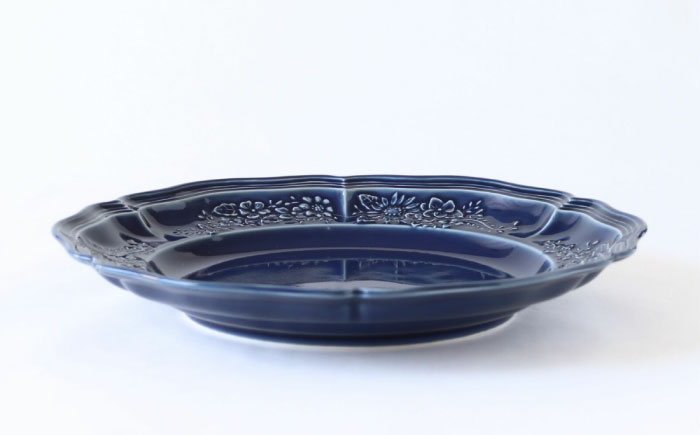 【波佐見焼】ombre de fleur ブーケプレート アズール 食器 皿【翔芳窯】 [FE345]