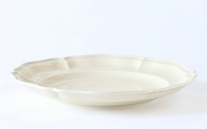 【波佐見焼】ombre de fleur プレートL ミルキーホワイト 5枚セット 食器 皿【翔芳窯】 [FE366]