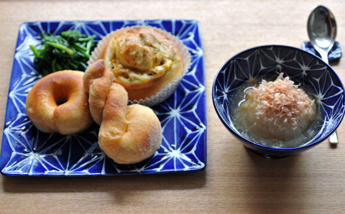 【波佐見焼】ホワイトライン麻 スクエア プレート M 瑠璃【翔芳窯】 [FE37]