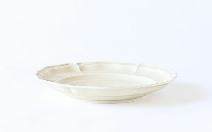 【波佐見焼】ombre de fleur プレートM ミルキーホワイト 5枚セット 食器 皿【翔芳窯】 [FE375]