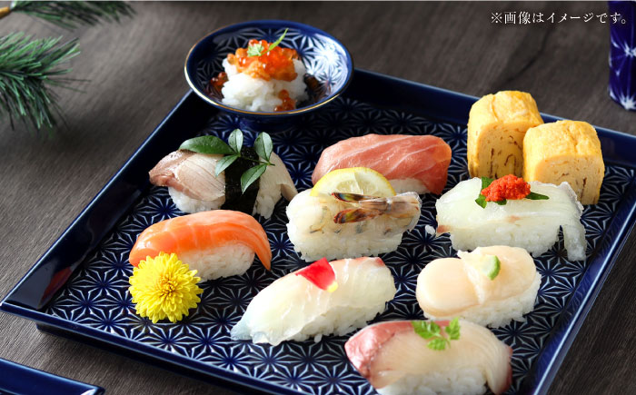 【波佐見焼】麻彫り　レリーフ　角皿　特大 藍　食器 皿【翔芳窯】 [FE406]