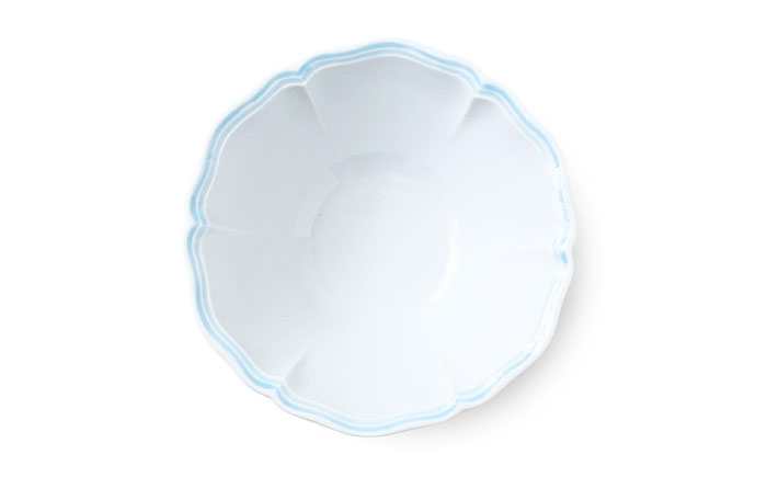 【波佐見焼】ombre de fleur ボウルM melodie blue 4個セット【翔芳窯】 [FE495]