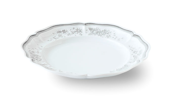 【波佐見焼】ombre de fleur ブーケプレート palette gray 4枚セット【翔芳窯】 [FE529]