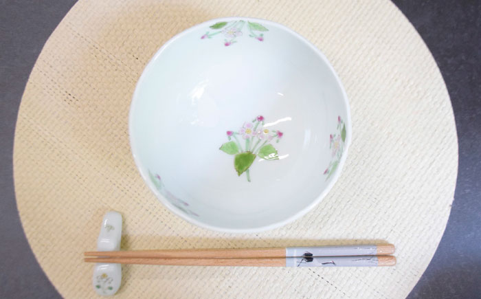 【波佐見焼】秋海棠 ミニ丼 2個セット【藍水】 [GB62]