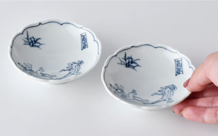 【波佐見焼】鳥獣戯画 豆皿 5枚セット【洸琳窯】 [GE50]