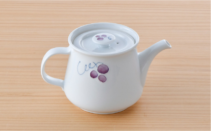 【波佐見焼】マスカット ティーポット【松幸陶芸】 [HB40]