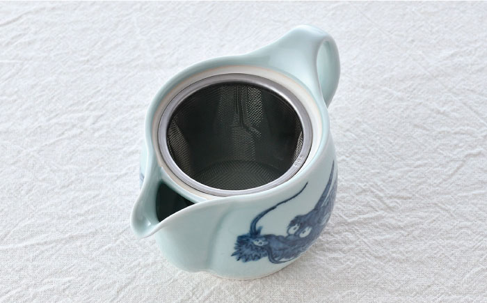 【波佐見焼】龍絵 ふっくら ポット 1点 食器 急須【松幸陶芸】 [HB53]