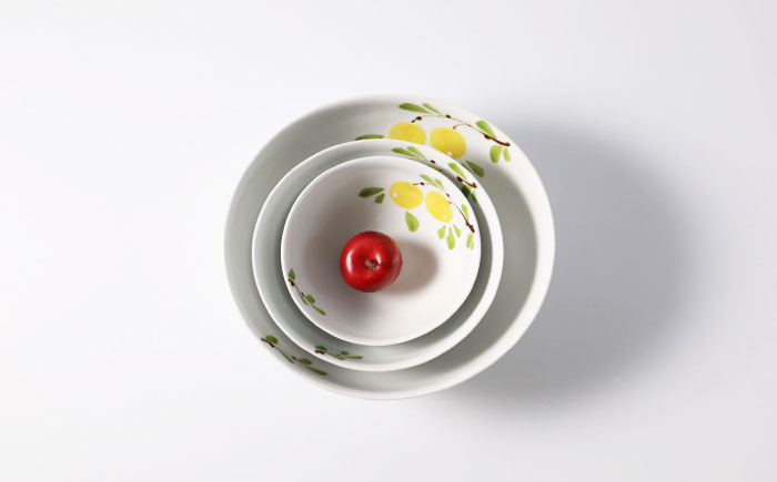 【波佐見焼】なる実　ボールセット 大・中・小【大貴セラミックス】 [HF12]