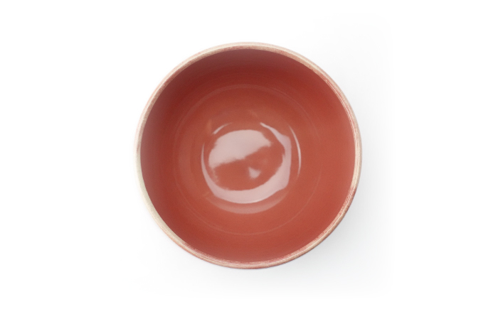 【波佐見焼】Folk Design ラウンドボウル 渕釉流し 1点【玉有】 [IE43]