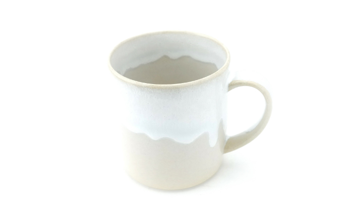 【波佐見焼】Folk Design トールマグ 白釉白唐津流し 1点【玉有】 [IE62]