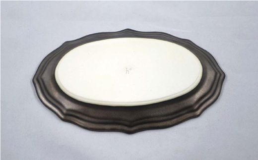 【波佐見焼】h+金彩釉 レリーフ プレート Sサイズ 5枚セット【堀江陶器】 [JD132]