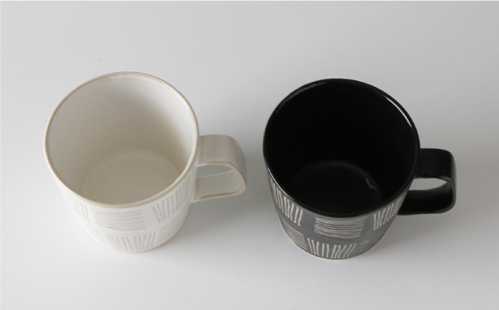 【波佐見焼】ファブリック ペア マグカップ【奥川陶器】 [KB39]