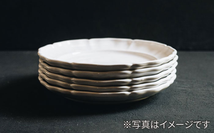 【波佐見焼】花リム プレート 2枚セット【イロドリ】 [KE14]