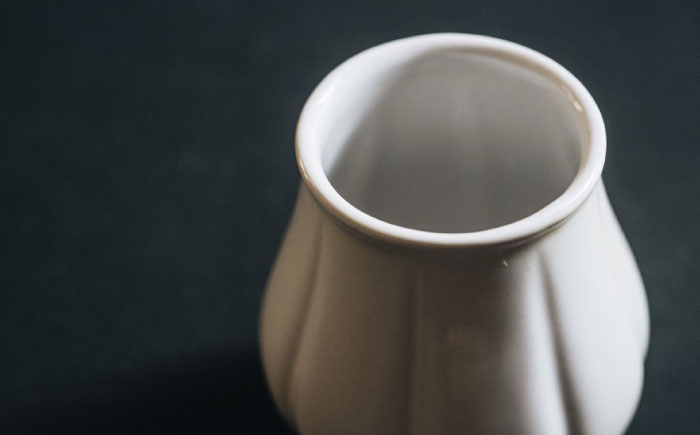 【波佐見焼】つぼみ カップ 白つや 2個セット【イロドリ】 [KE15]