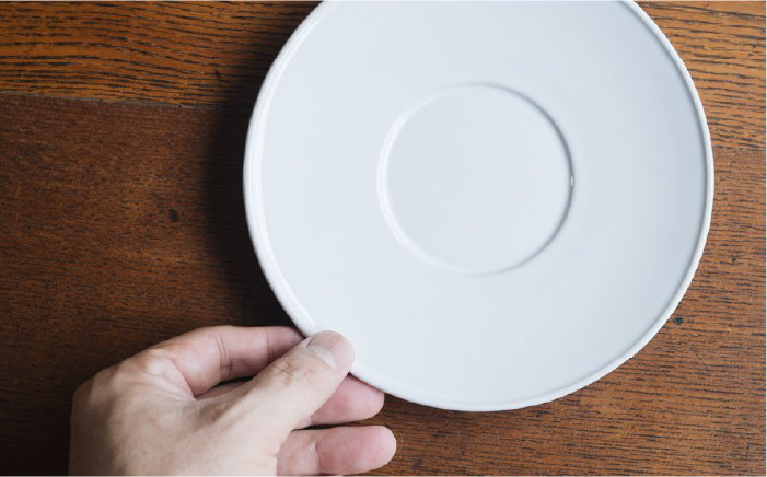 【波佐見焼】デルフト皿 プレート18cm 白つや釉 2枚セット【イロドリ】 [KE19]