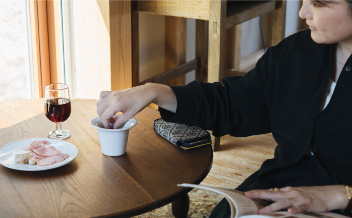 【波佐見焼】ハット ボウル tall 白つや釉 2個セット【イロドリ】 [KE22]