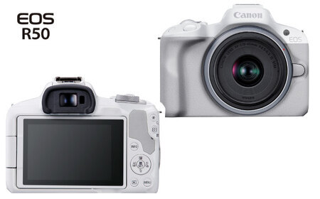 Canon EOS R50 レンズキット ホワイト ミラーレスカメラ 一眼【長崎キヤノン】[MA27]