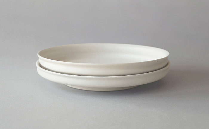 【波佐見焼】KINU 6寸皿 2点セット（艶なし）【studio wani】 [MB82]