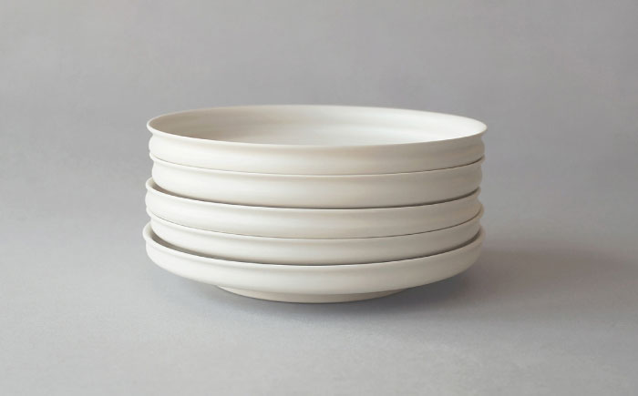 【波佐見焼】KINU 6寸皿 5点セット（艶なし）【studio wani】 [MB84]