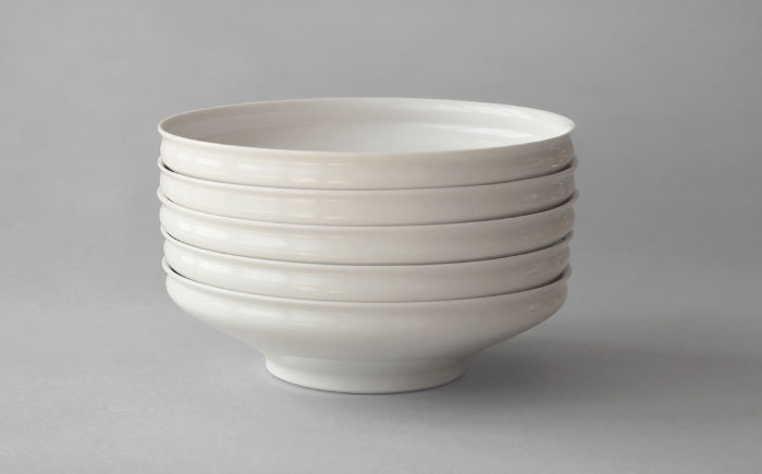 【波佐見焼】KINU 7寸鉢 5点セット（艶あり）【studio wani】 [MB85]