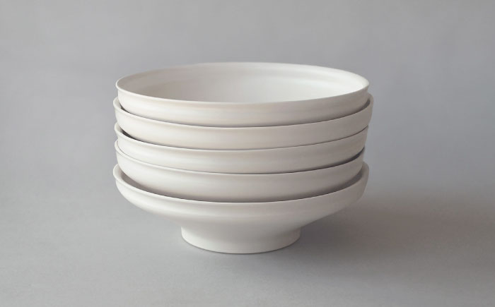 【波佐見焼】KINU 7寸鉢 5点セット（艶なし）【studio wani】 [MB86]